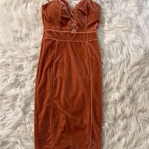 Privy velvet pink dress